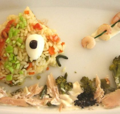 Fun rice salad for kids