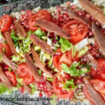 Barley salad with Cantabrian anchovies