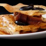 Anchovies and Mushrooms Millefeuille