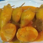 Squid stuffed with meat and tuna
