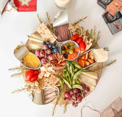 Appetizers tray for Christmas