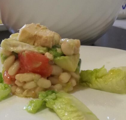 White bean Timbale with tuna